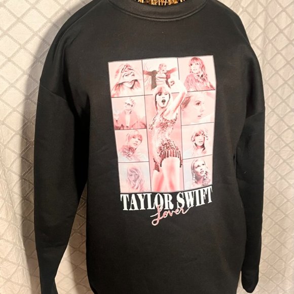 Taylor Swift Lover tour Black and Pink Sweater - Picture 1 of 4